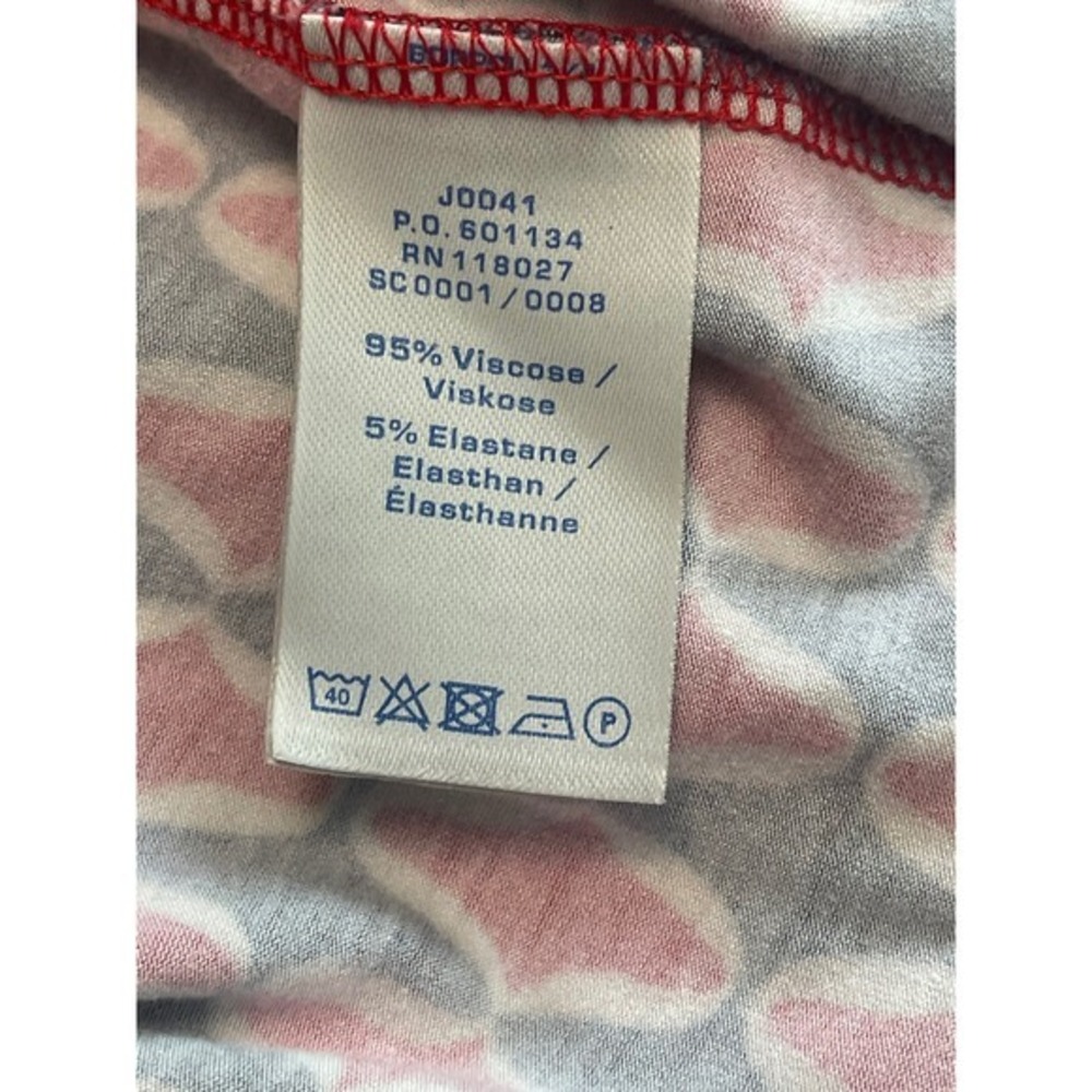 Boden Geometric Diamond Wrap Dress Long Sleeve - Picture 7 of 9